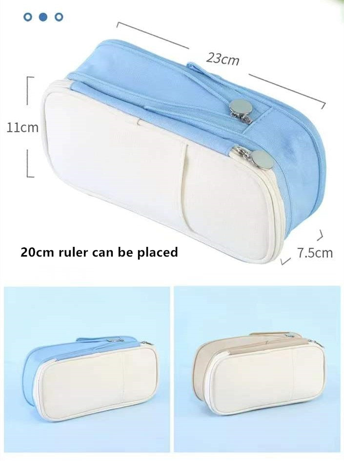 eybag Large Capacity Pencil Case Stationery School Supplies Pencil Cases Pouch Office Desk Storage Bag Students Kids Pen Case Bags Box