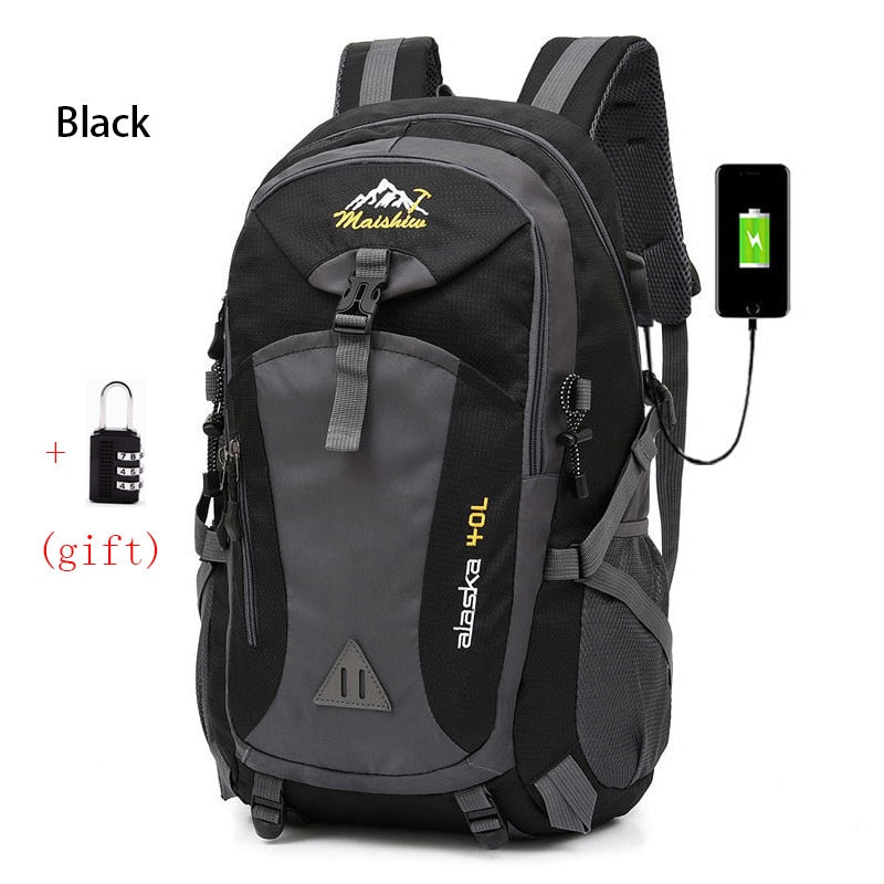 eybag Anti-theft Mountaineering Waterproof Backpack Men Riding Sport Bags Outdoor Camping Travel Backpacks Climbing Hiking Bag For Men