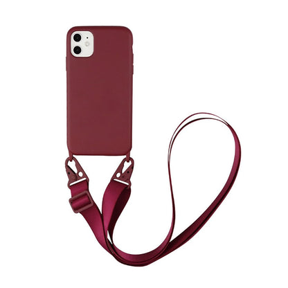 eybag Silicone Lanyard Phone Case For iPhone 12 13 11 Pro Max 7 8 Plus X XR XS Max Ultra Cover With Neck Strap Crossbody Necklace Cord