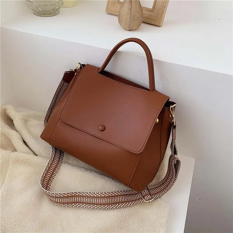 eybag Fashion Simply PU Leather Crossbody Bag For Women winter Solid Color Shoulder Messenger Bag Lady Chain Travel Small Handbag