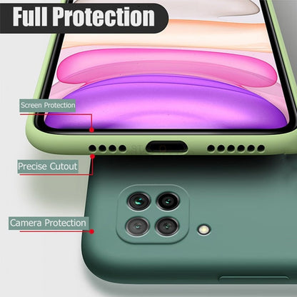 eybag New Camera Protector Liquid Silicone Phone Case For Samsung Galaxy A12 A42 A22 4G 5G Original Soft Back Cover A 12 42 2021 2020