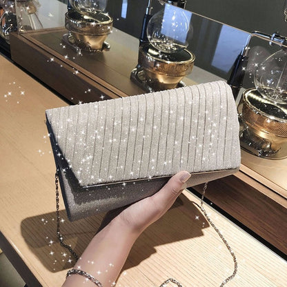 eybag Women's Elegant Blue Evening Bags Fashion Wedding Clutches Party Purse Female Handbag Small Chain Shoulder bag FTB323