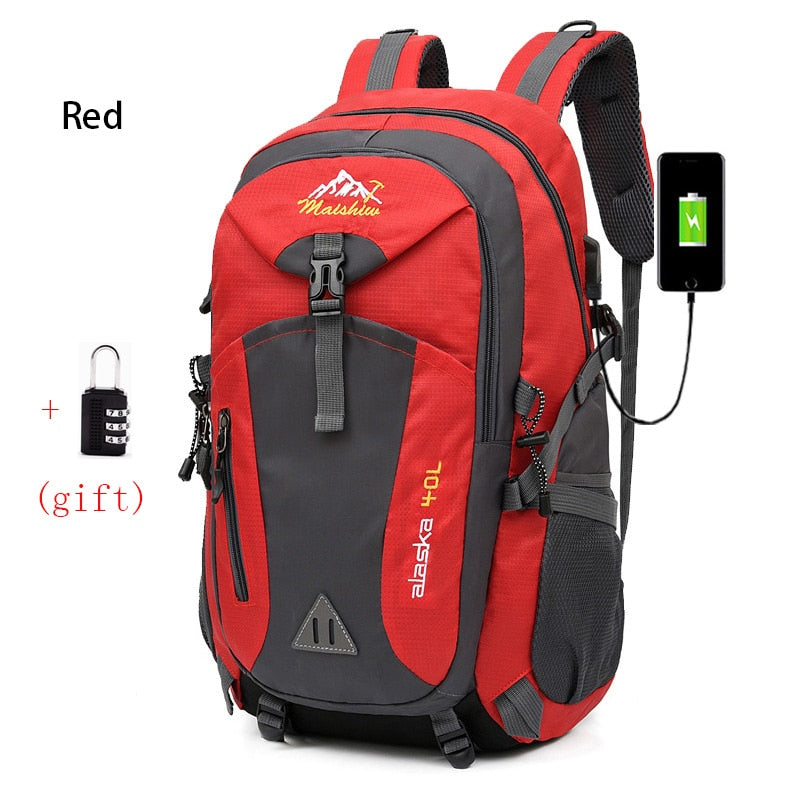 eybag Anti-theft Mountaineering Waterproof Backpack Men Riding Sport Bags Outdoor Camping Travel Backpacks Climbing Hiking Bag For Men