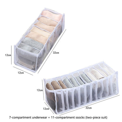 eybag Sweater Clothes Storage Grid Boxes Student Dormitory Wardrobe Closet Drawer Organizer T-shirt Pants Clothing Separation Box