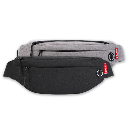 Lkblock Men Waist Bag Pack Purse Casual Large Phone Belt Bag Pouch Women's Canvas Travel Phone Bag Fanny Banana Bag Hip 4 Pockets