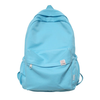 eybag High Quality Waterproof Solid Color Nylon Women Backpack College Style Travel Rucksack School Bags for Teenage Girl Boys New