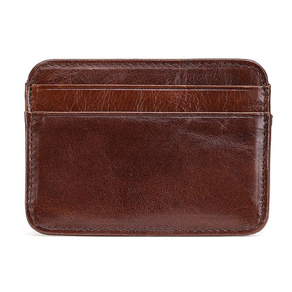 eybag New Arrival Thin Vintage Men's Genuine Leather Small Wallet Slim Credit Card Holder Money Bag ID Card Case Mini Purse For Male