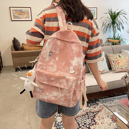 eybag School Backpacks Retro Gradient Women's Backpack Korean Style College Students School Bags for Girls Teenager Female Schoolbag