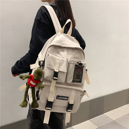 eybag Women Boy Nylon Backpack Travel Mesh Female Student College School Bag Men Girl Cool Laptop Backpack Male Fashion Book Bags Lady