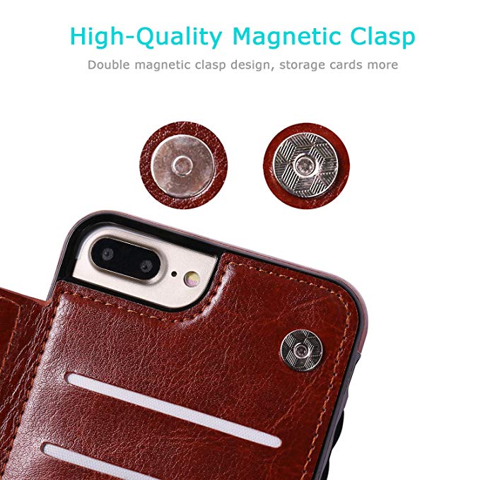 eybag Retro PU Flip Leather Case For iPhone 13 12 11 Pro Max XS Multi Card Holder Phone Cases For iPhone X 6 6S 7 8 Plus SE2022 Cover