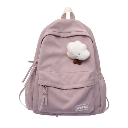 eybag Waterproof Nylon Women School backpack Large Solid Color Girls Travel Bag College Schoolbag Female Laptop Back Pack Mochilas