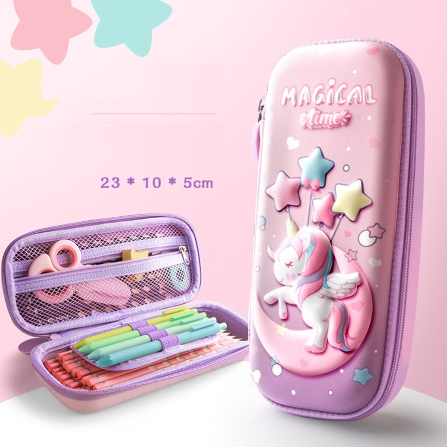 eybag Pencil Cases Unicorn Trousse Kawaii Stationery Licorne Etui Estuche Case School Supplies Cute Papeleria Astronaut Pencil Box Bag