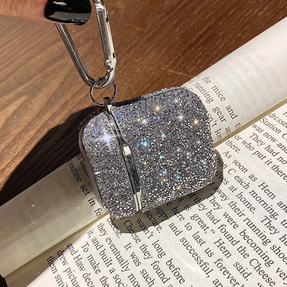 eybag Luxury 3D Bling Hearts Soft Wireless Earphone Case For AirPods Pro 2 1 Case Cute Protective Cover for AirPod Air Pods 2 3 Capa