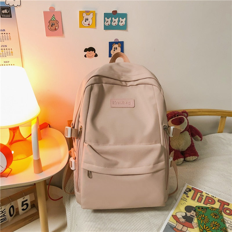 eybag Waterproof Nylon Women Backpack Multi-Pocket Student Rucksack Female Travel Bag Book Schoolbag For Teenage Girl Boys Satchel