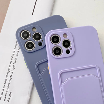 eybag Phone Case For iphone 11 12 13 pro max XR x xs max 7 8 plus se 12 mini 12 pro Soft Silicone Wallet Card Holder cover