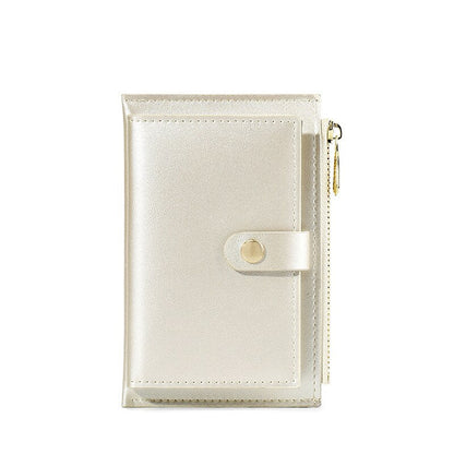 eybag Pearl Laser PU Leather Zipper Women's Wallet Fashion Short Ladies Coin Purse Female Money Bag Clip Credit Card Holder Clutch