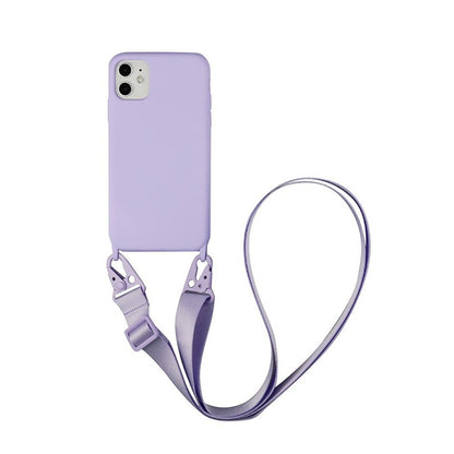 eybag Silicone Lanyard Phone Case For iPhone 12 13 11 Pro Max 7 8 Plus X XR XS Max Ultra Cover With Neck Strap Crossbody Necklace Cord