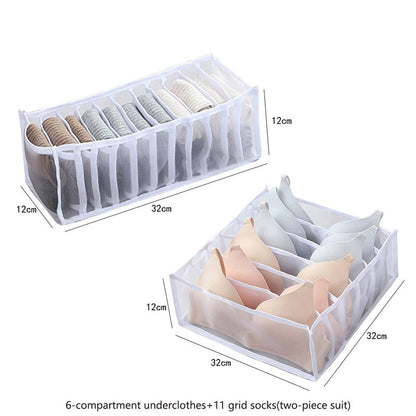 eybag Sweater Clothes Storage Grid Boxes Student Dormitory Wardrobe Closet Drawer Organizer T-shirt Pants Clothing Separation Box