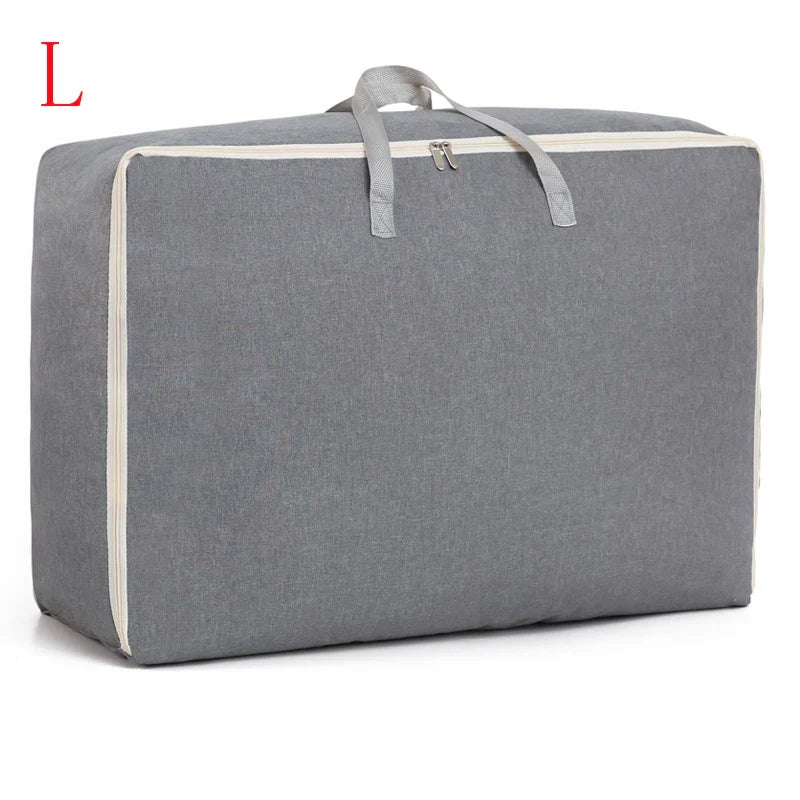 eybag Wearable Luggage Bag Travel Clothes Storage Bags Zipper Handbag Dustproof Cotton Cloth Moving Bag Big Organizer Hand Duffle Bag