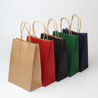 eybag 10/30/50pcs DIY Multifunction soft color paper bag with handles Festival gift bag shopping bags kraft paper packing bag