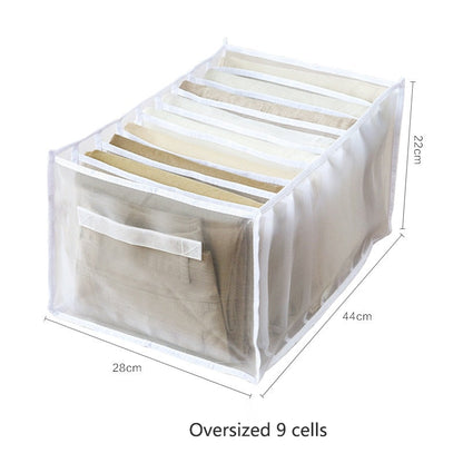 eybag Sweater Clothes Storage Grid Boxes Student Dormitory Wardrobe Closet Drawer Organizer T-shirt Pants Clothing Separation Box