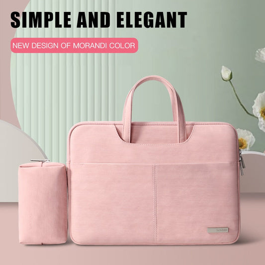 eybag PU Leather women Laptop Bag Notebook Case Carrying Briefcase for Macbook Air 13.3 14 15.6 inch men Handbags shoulder sleeve Bag