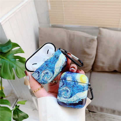 eybag Van Gogh oil painting protective case for Airpods Pro cover bluetooth wireless earphone charging bag for airpod 2 air pod cases