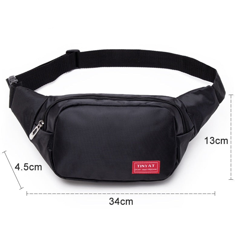 Lkblock Men Waist Bag Pack Purse Casual Large Phone Belt Bag Pouch Women's Canvas Travel Phone Bag Fanny Banana Bag Hip 4 Pockets