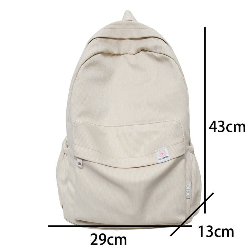 eybag - New Waterproof Nylon Women Backpack Female Travel Bag Backpacks Schoolbag for Teenage Girls Solid Color Bookbag Mochila Bookbag