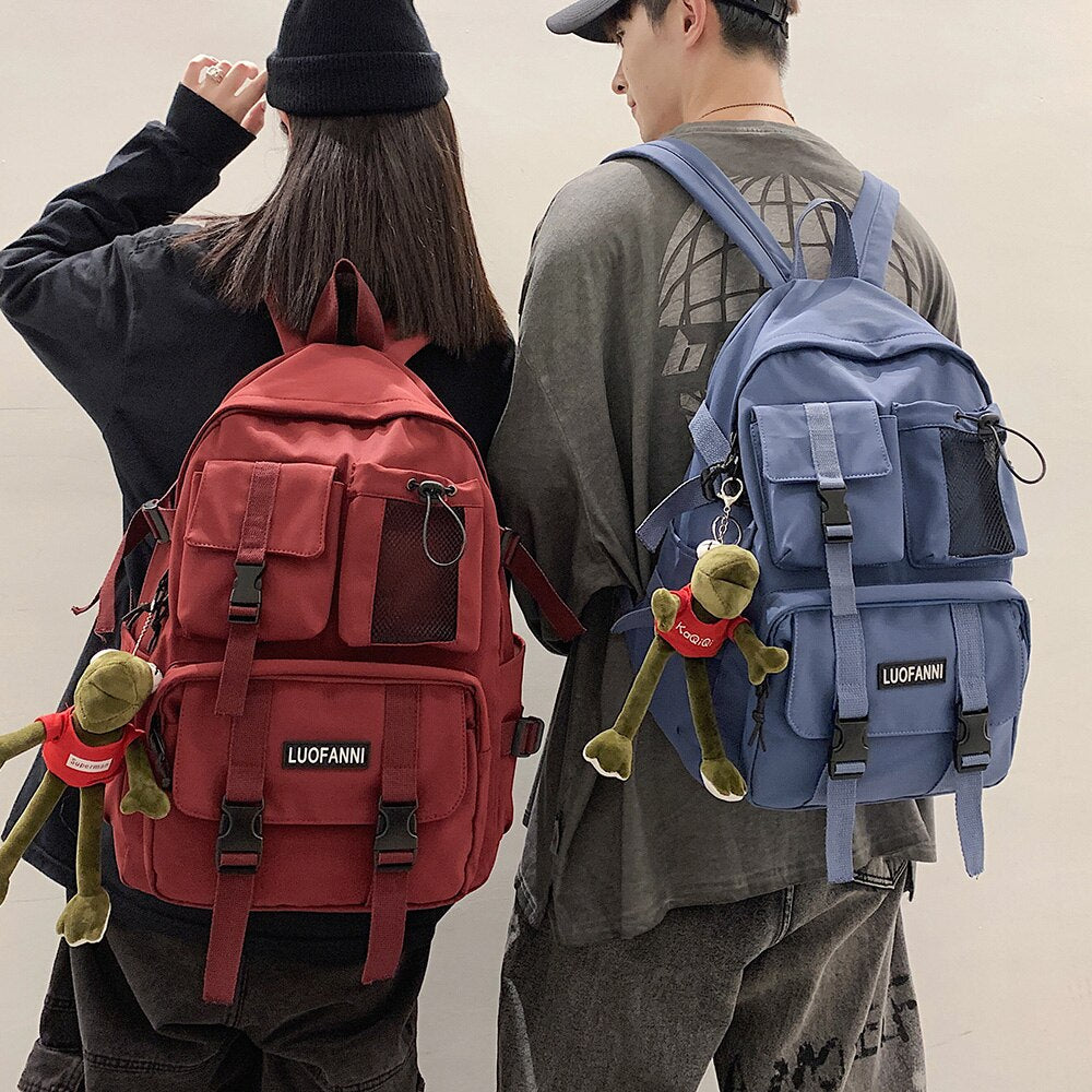 eybag Women Boy Nylon Backpack Travel Mesh Female Student College School Bag Men Girl Cool Laptop Backpack Male Fashion Book Bags Lady