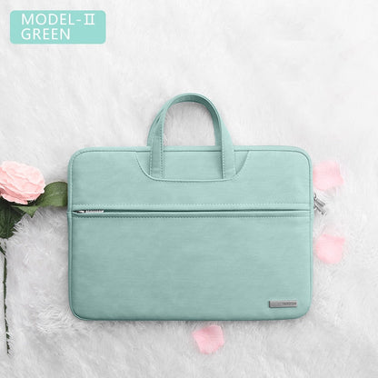 eybag PU Leather women Laptop Bag Notebook Case Carrying Briefcase for Macbook Air 13.3 14 15.6 inch men Handbags shoulder sleeve Bag