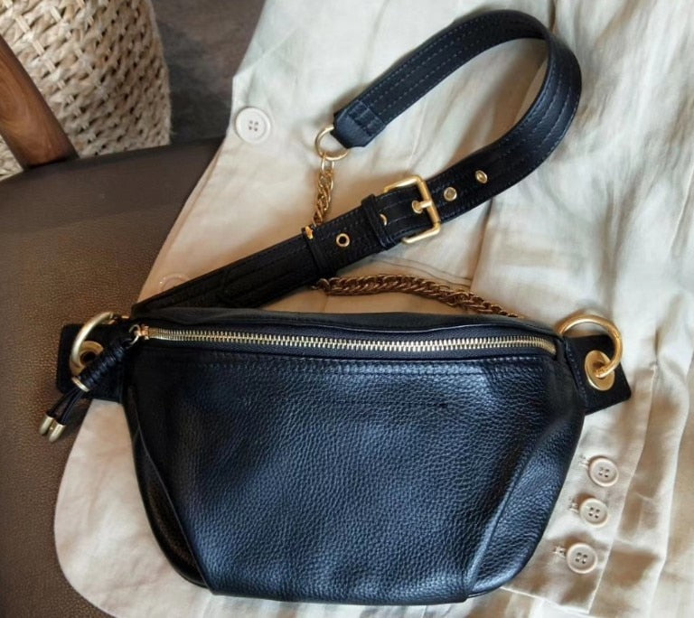 eybag Belt Bag Waist Packs For Women Designer Brand Luxury Bag Quality Female Genuine leather Bag Fanny Pack Bags For Women