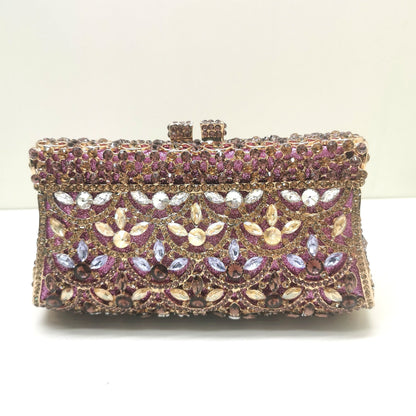 eybag Women Rhinestones Clutch Purse Red Minaudiere Bag For Party Wedding Crystal Evening Bags Handbag Bridal Clutches Bag Lady