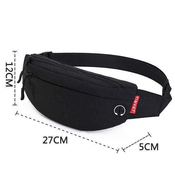 Lkblock Men Waist Bag Pack Purse Casual Large Phone Belt Bag Pouch Women's Canvas Travel Phone Bag Fanny Banana Bag Hip 4 Pockets