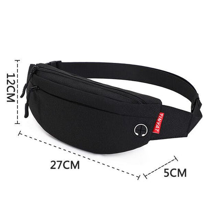 Lkblock Men Waist Bag Pack Purse Casual Large Phone Belt Bag Pouch Women's Canvas Travel Phone Bag Fanny Banana Bag Hip 4 Pockets