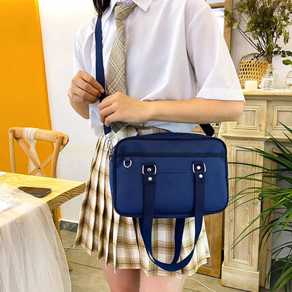 eybag JK Uniform Bag School Girls Preppy Style Japanese JK Shoulder Bag Small Nylon Bag Handbags Simple Hand Bag Crossbody Bags Women