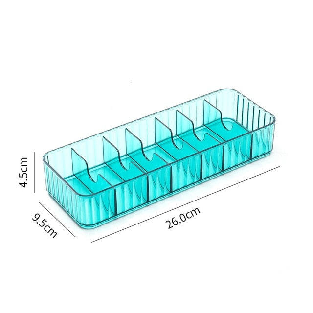 eybag Cable Storage Box Transparent Plastic Data Line Storage Container Desk Stationery Makeup Organizer Key Jewelry Box Office Holder