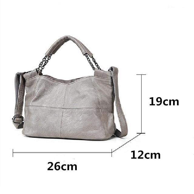 eybag Summer European and American Style Fashion Handbag Lady Chain Soft Genuine Leather Tote Bags for Women Messenger Bag