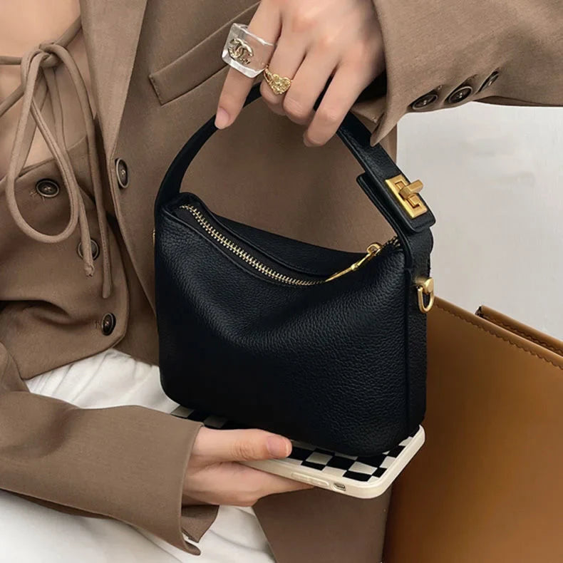 Mini Box Soft Leather Cloud Cute Bag Shoulder Messenger Chain Mobile Phone Bag Crossbody Small Sling Bags For Women Luxury