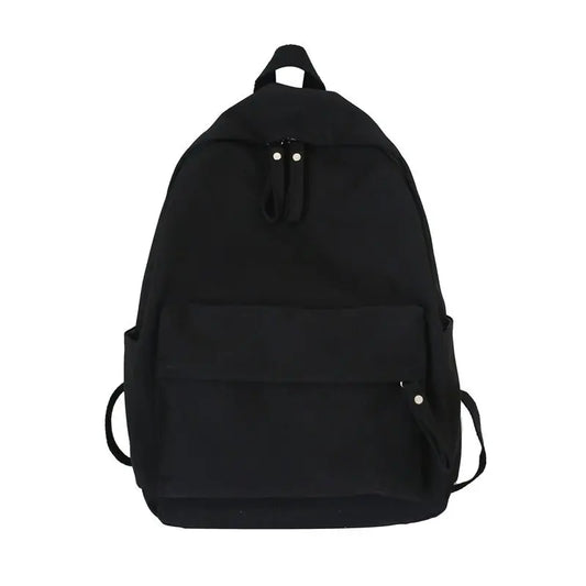 eybag Solid Black Backpack Water Proof Oxford School Bag Minimalist style Unisex Leisure Or Travel Bag Brand High Quality Shoulder Bag