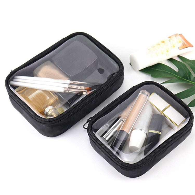 eybag Transparent PVC Cosmetic Bag for Women Waterproof Clear Makeup Bags Beauty Case Make Up Organizer Storage Bath Toiletry Wash Bag