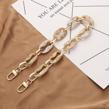 Lkblock New Acrylic Bag Chain Bag Strap Removable Bag Accessories Colourful Women's Resin Chain chain of bags Purse Chain Fishbone chain