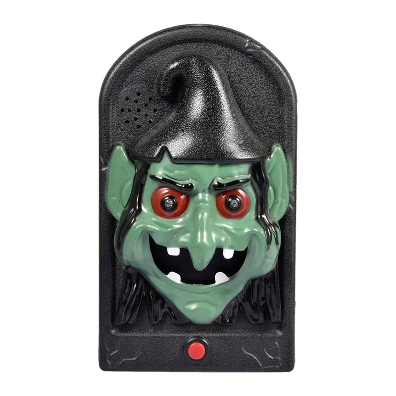 -Top Deals Funny Halloween Doorbell New Doorbell Contact Sounds LED Light Control Halloween Decorations