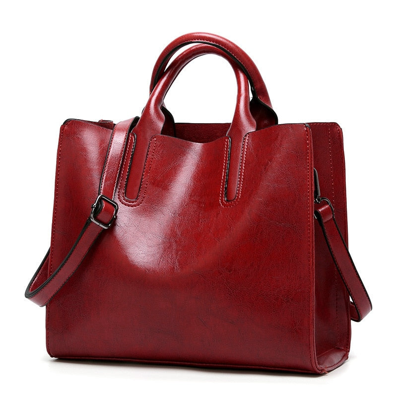 eybag Vintage Genuine Leather Bags Women Messenger Bags High Quality Oil Wax Female Leather Handbags Ladies Shoulder Bag