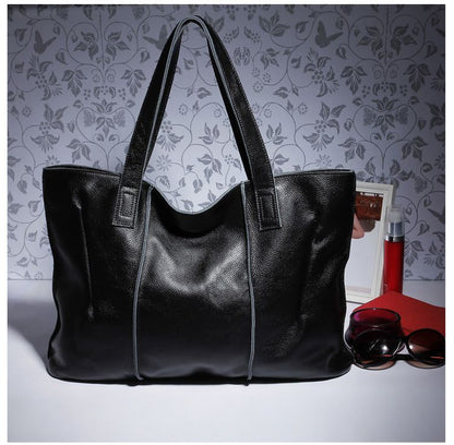 eybag 100% Genuine Leather Bag Large Women Leather Handbags Famous Brand Women Tote Bags Big Ladies Shoulder Bag