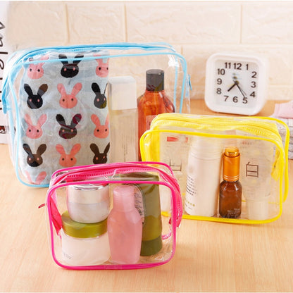 eybag Transparent Cosmetic Bag PVC Women Zipper Clear Makeup Bags Beauty Case Travel Make Up Organizer Storage Bath Toiletry Wash Bag