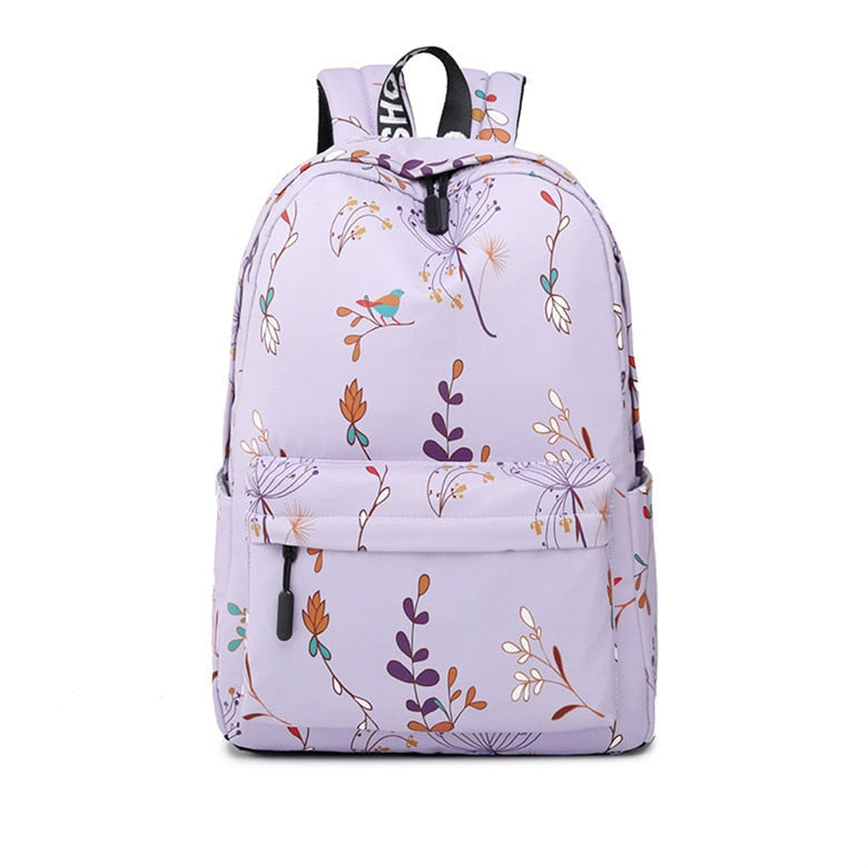 eybag Fashion Waterproof Women Flower Backpack School Bags For Teenagers Girls Laptop Rucksack Bookbags Travel Bagpack Mochilas