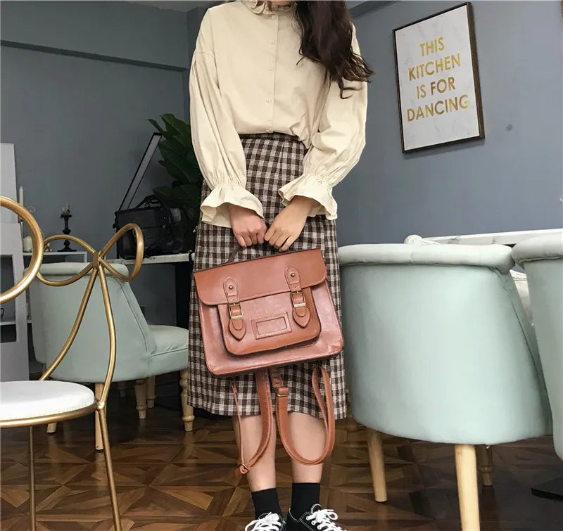 eybag Korean vintage Women Backpacks preppy style student backpack multifunctional female shoulder bag women school bag ladies Totes