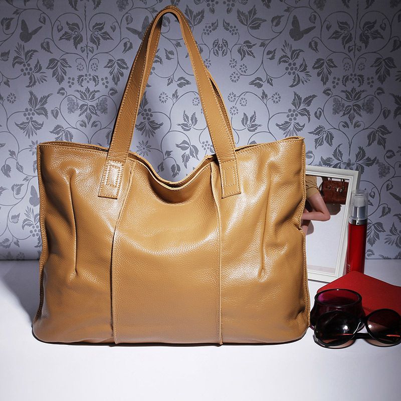 eybag 100% Genuine Leather Bag Large Women Leather Handbags Famous Brand Women Tote Bags Big Ladies Shoulder Bag