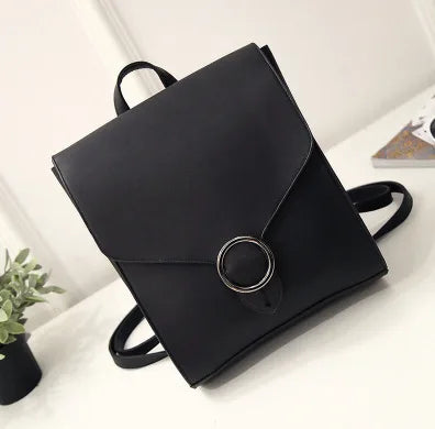 eybag Vintage Women Backpack PU Leather Female schoolbags Teenage Girl Travel books Rucksack Shoulder Bags mochila feminina bolsa